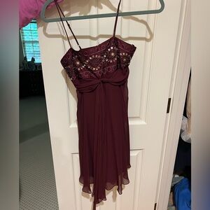 Maroon mini dress BCBG